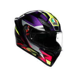 Kask Motocyklowy AGV K1 S Fastlap Czarno/Fioletowo/Różowy